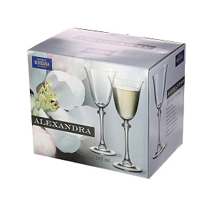 Набор бокалов для вина Александра Арлекино Crystalite Bohemia s.r.o.,185мл, 6 шт. 000000000001112131