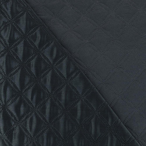 Покрывало DeN Палермо 240х260 атл/мат т-серый геом2 U000246 000000000001203074