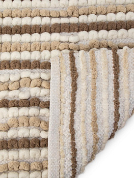Коврик для ванной 50х80см LUCKY POP CORN противоскользящий бежевый хлопок/полиэстер 000000000001225648
