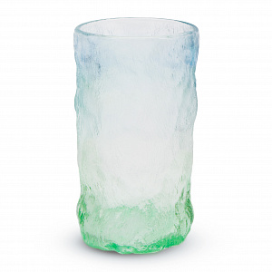 Стакан 400мл GARBO GLASS Лед высокий голубая-зеленая стекло 000000000001217336