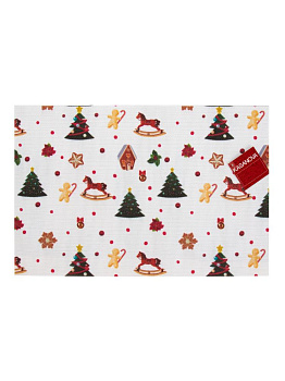 Плейсмат 45х30см Новый год в ассортименте ПВХ 000000000001228981