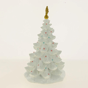 Новогодняя фигурка Нарядная Ёлка Светлая из полирезины / 27х16х15см арт.80072 000000000001191420