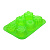 Форма для выпечки Шесть цветков Marmiton, зеленый, силикон 000000000001125390