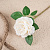 Цветок искусственный Чайная Роза 28см белая 000000000001218401