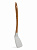 Лопатка кулинарная 34x7,5x1,6см DE'NASTIA деревянная ручка из акации серый силикон 000000000001213965