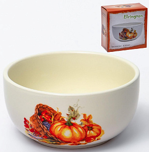 Салатник 610мл ELRINGTON ТЫКВА подарочная упаковка керамика 000000000001206073