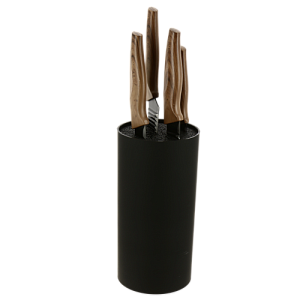 Набор ножей 4шт ПОСУДА ЦЕНТР (шеф нож,хлебный нож,универсальный нож,слайсер,подставка), нержавеющая сталь, PC05183 000000000001196209