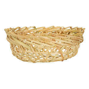 Корзина для хранения 22х8см плетеная бамбук 000000000001221641