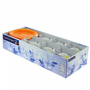 Чайный набор Paqurette Melon Luminarc, 220мл, 12 предметов 000000000001005528
