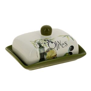 Масленка 17,9x13,2x8см Оливки Доломит M56062 000000000001195597