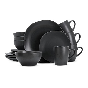 Набор столовой посуды 16 предметов (обеденная 27см-4шт/десертная 20см-4шт/салатник 15см-4шт/кружка 414мл-4шт) керамика BSCJ4603 000000000001224273