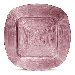 Блюдо сервировочное 33см GLASSCOM SQUARE pink стекло 000000000001213156