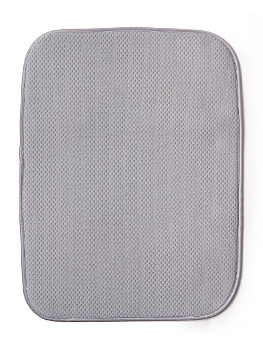 Коврик для сушки посуды 38x51см DE'NASTIA светло-серый микрофибра полиэстер 000000000001182917