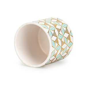 Кашпо 10х9см 0,45л Аква голд I керамика 000000000001225866