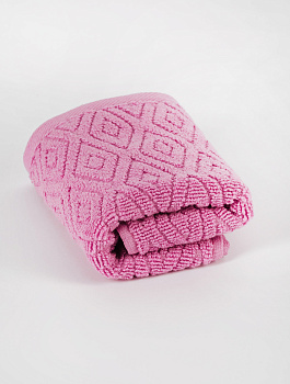 Полотенце махровое 30х60см СОФТИ Ромб светло-лиловый хлопок 100% 000000000001214687