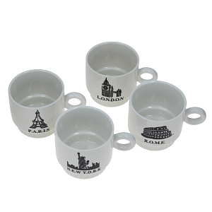 Набор чашек, 250мл, 4 шт 000000000001176047