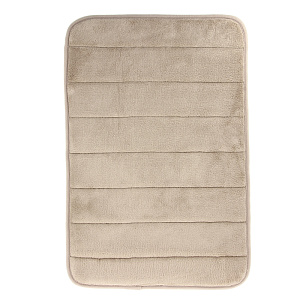 Коврик для ванной DE'NASTIA 45х70см memory бежевый полиэфир M111124 000000000001154560