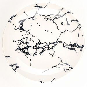 Набор столовой посуды 24 предмета TULU PORSELEN Deniz BLACK MARBLE фарфор 000000000001210104