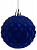 Новогоднее подвесное украшение Шары мозаика синий бархат из полистирола 2шт 8x8x8см 81902 000000000001201815