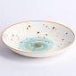 Тарелка суповая 19см TULU PORSELEN Galaxy milky/mint фарфор