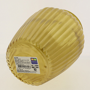 Ваза Луана прозрачная крашеная золотой металлик h195NG92-021_1 000000000001179530