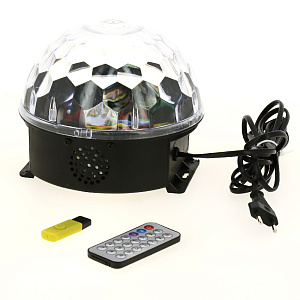 VEGAS Шар Диско LED MP3 2колонки, пульт 220v 55106 000000000001180332