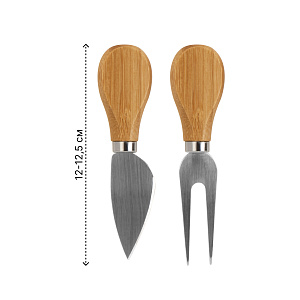 Доска сервировочная для сыра с приборами 28х18х1,5см бамбук Доска сервировочная для сыра с приборами 28х18х1,5см бамбук 000000000001221642