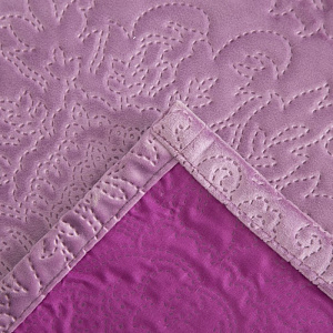 Покрывало Этель "Ренессанс" Лиловый 240х210±5см, пл.300г/м2, бархат, 100% полиэстер 4637236 000000000001200159