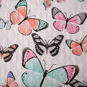 Покрывало Экономь и Я Ультрастеп "Бабочки" 240х210±5см, микрофайбер, пл.215г/м2, 100% полиэстер 4072846 000000000001200069
