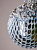 Набор новогодних шаров 3шт 8см Диско нежно-голубой пластик 000000000001208659