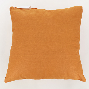 Подушка декоративная 40х40см HOLLOW FIBER без канта оранжевая наполнитель холлофайбер покрытие бязь плотность125гр/м2 хлопок 000000000001212150