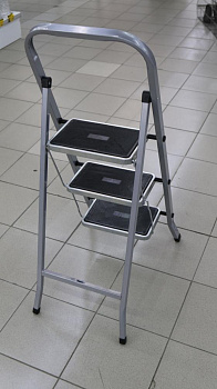 Стремянка Zalger 3 ступеньки с ковриком, сталь, 511-3 000000000001185804