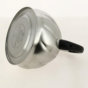 Чайник со свистком 3500мл GUTERWAHL нейлоновая ручка капсульное дно стенки корпуса 0,4мм дно 1,1мм подарочная упаковка нержавеющая сталь 126-18013 000000000001204051