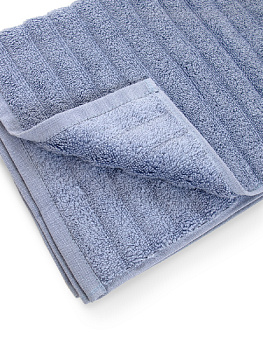 Полотенце махровое 40x60см DE'NASTIA Узкая Волна 500гр синий хлопок 000000000001194300