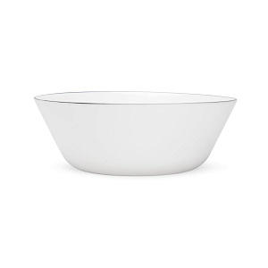 Салатник 15см белый с черной каймой стеклокерамика 000000000001223526