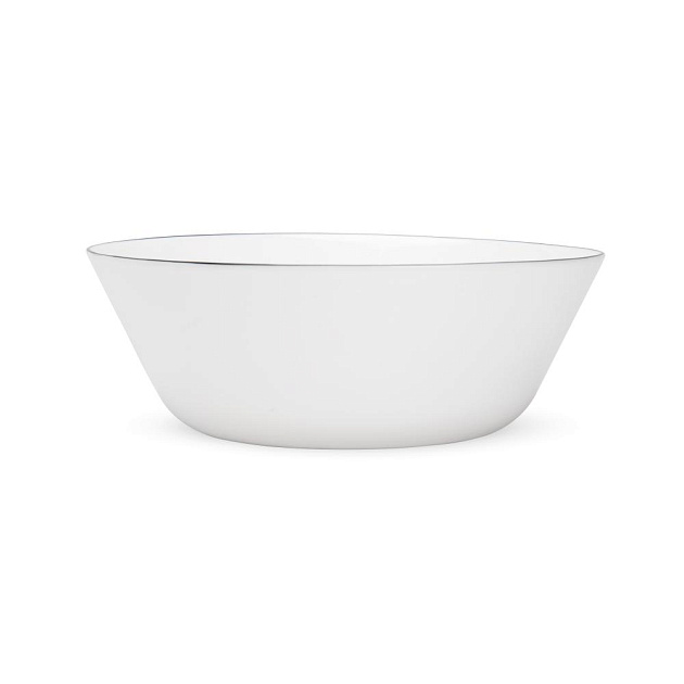 Салатник 15см белый с черной каймой стеклокерамика 000000000001223526