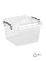 Контейнер для хранения 6л FORA квадратный с клипсами полипропилен 000000000001227306
