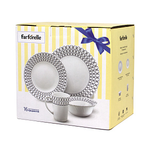 Набор столовой посуды 16 предметов FARFORELLE Верона стеклокерамика Набор столовой посуды 16 предметов FARFORELLE Верона стеклокерамика 000000000001216074