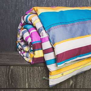 Комплект постельного белья 1,5спальное DE'NASTIA Сатин Карнавал 50x70см-2шт C010413 000000000001123884