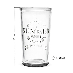 Стакан 480мл Summer стекло 000000000001221519