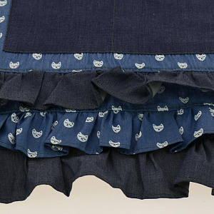 Фартук YELLOW RABBIT Кошечка Джинс,три кармана,регул.кольцо,100% хлопок ,арт0077 000000000001186629