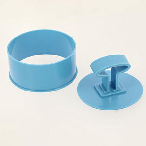 Форма кулинарная 9,5смх4,5см МУЛЬТИДОМ круглая с крышкой-прессом пластик 000000000001203461