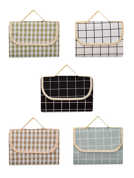 Коврик для пикника 200х150см в клетку в ассортименте оксфорд 000000000001227415