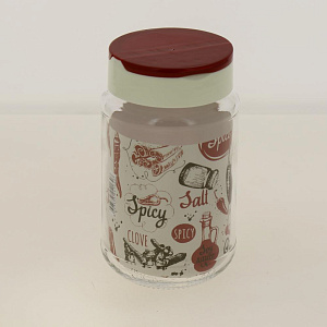 Диспенсер для соли/перца/специй370млFACKELMANN StyleПрямой двойная крышка стекло 000000000001194399