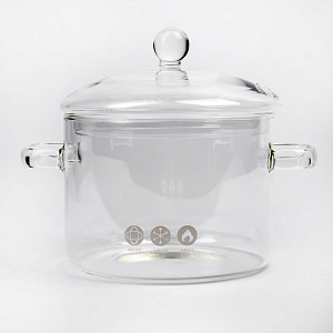 Кастрюля 1,9л 16х22х18см боросиликатное стекло 000000000001213789