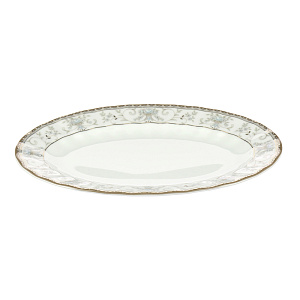 Овальное блюдо Голубой узор Porcelaine Czech Gold Hand s.r.o., 26 см 000000000001136159