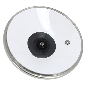 Крышка 16см TIMA металлический обод низкая стекло 000000000001121550