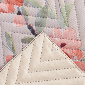 Покрывало Этель "Акварельные цветы" 200х210±5см, коралловый, 100% полиэстер 4796227 000000000001200186