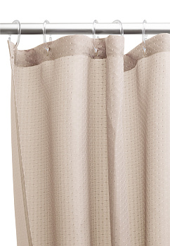 Шторка для ванной 200х180см DE'NASTIA Diamond бежевая 100% полиэстер 000000000001213241