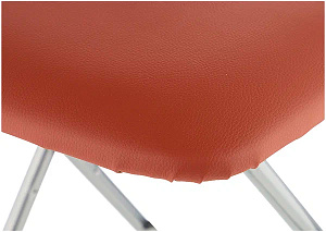 Стул складной 54,5х39,5х89см НИКА допустимая нагрузка не более 100кг коричневый/серый сталь винилискожа ДСП пластик 000000000001175505